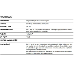 Sika 1 (30 Kg) (Su Geçirimsizlik Katkısı)