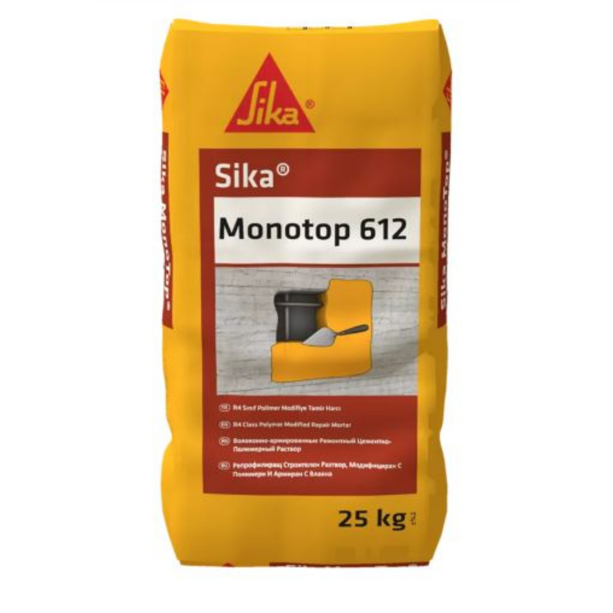 Sika MonoTop®-612 Gri 25 Kg (R4 Sınıfı Polimer Modifiye Tamir Harcı)
