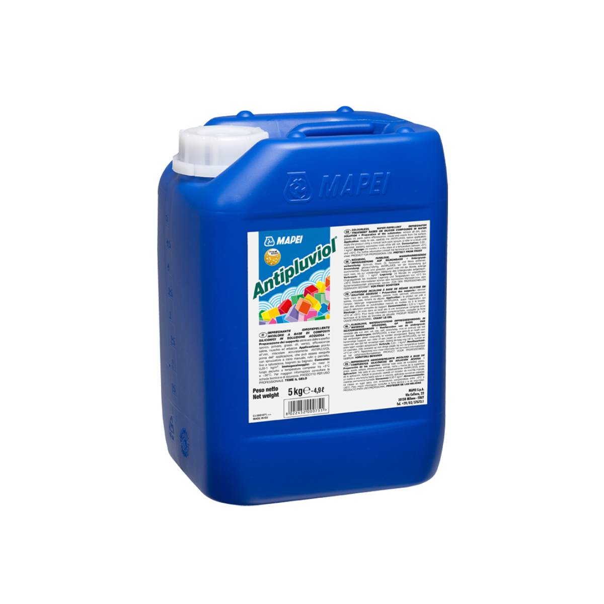 Mapei Antipluviol (Yüksek Performanslı Su İtici Emprenye Elemanı) 5 Kg