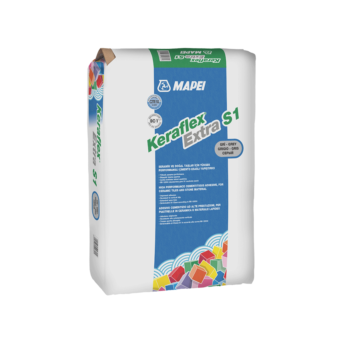 Mapei Keraflex Extra S1 Gri 25 Kg (Yüksek Performanslı Seramik Yapıştırıcı)