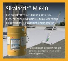 Sikalastic M 640 25 Kg Uygun maliyetli,tek bileşenli, likit uygulamalı, poliüretan esaslı, su yalıtım membranı